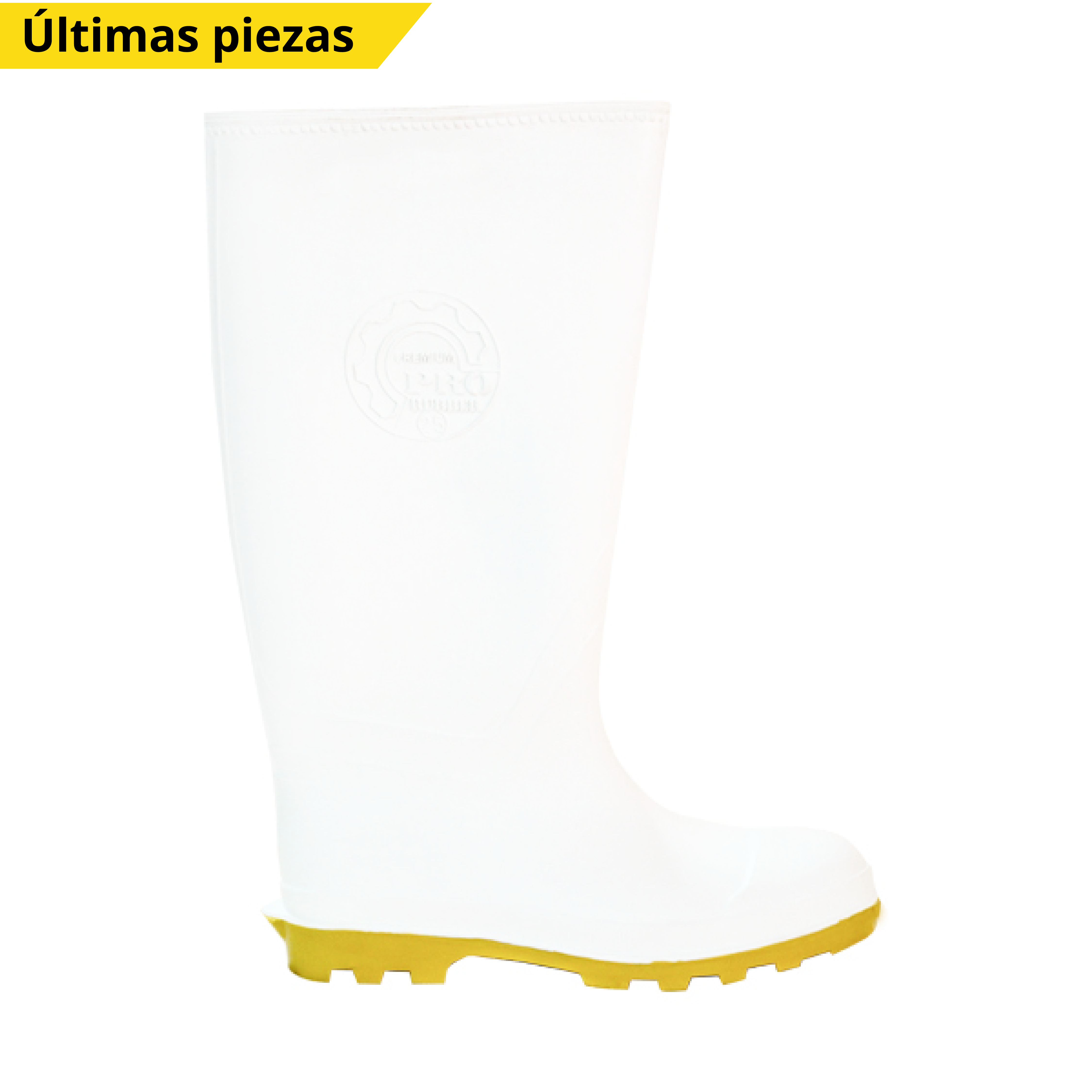 BOTA JARDINERA PRO RUBBER BLANCO/BEIGE IJA